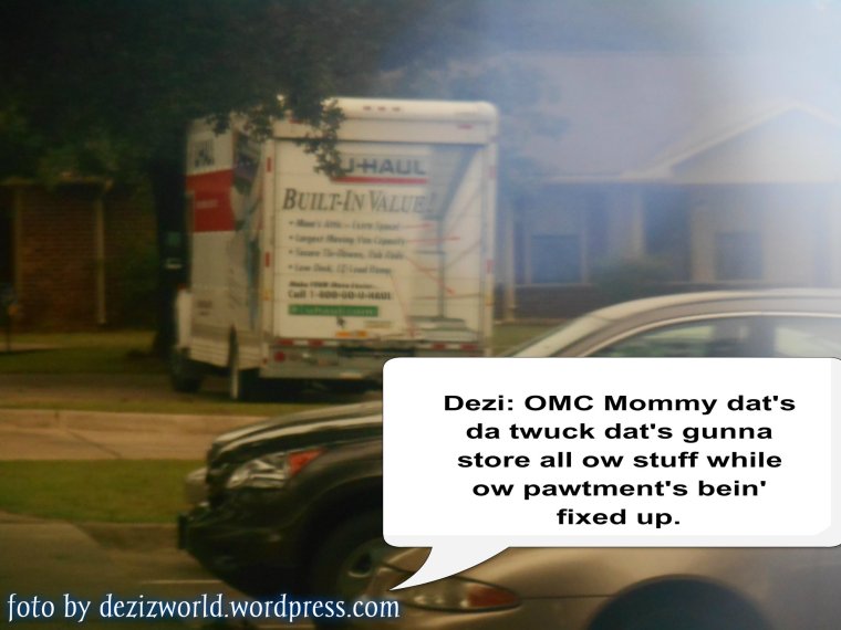 It pulled in on Furiday and will be here fwu nex Fursday. It's happenin' folks, it's happenin'!!!!