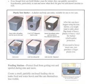 feral cat shelter instructions