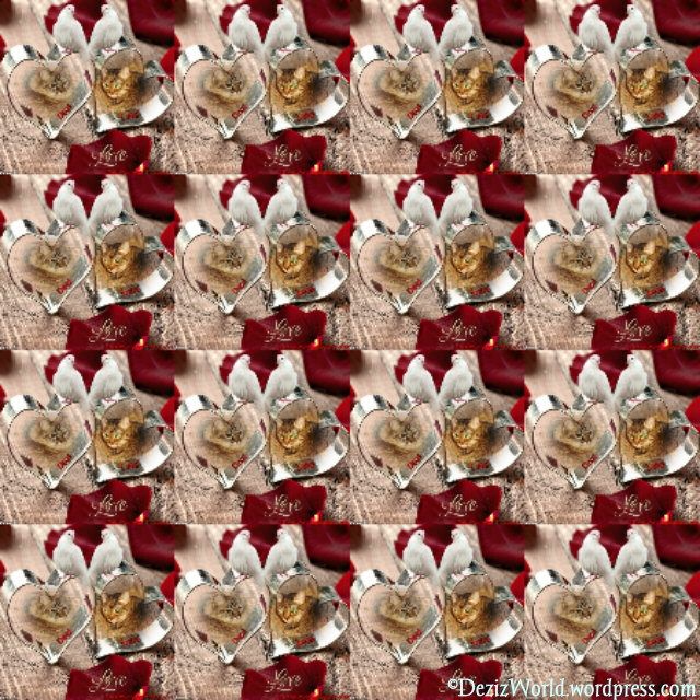 dw D n L dove Love tiled