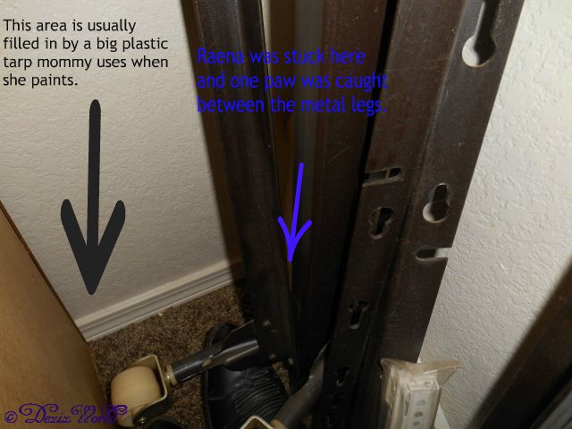 Bed frame hiding spot