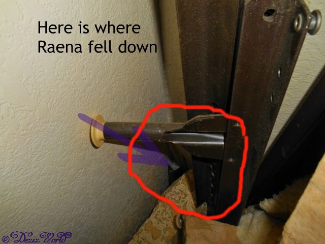 Bed frame hiding spot