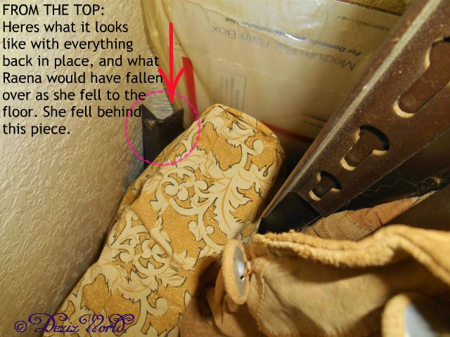 Bed frame hiding spot