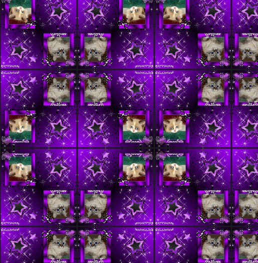 Dezi and Raena in a tiled frame