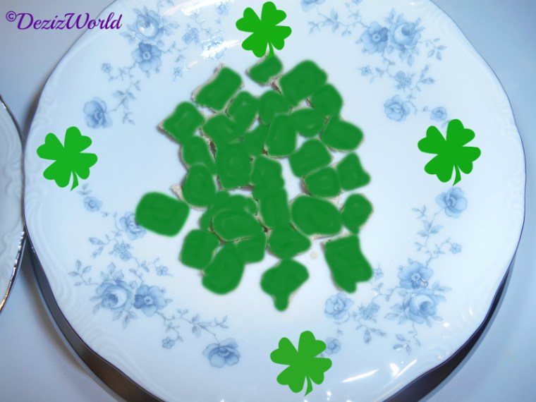 Nature's Variety Freeze Dried Mixers colored green for St. Paddy's day