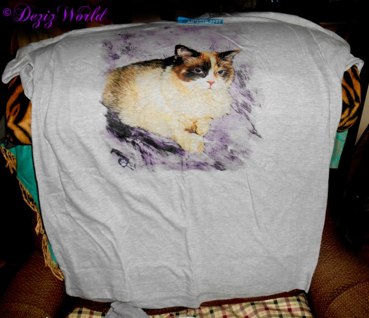 Finished personalized tee shirt from Animal Hearted