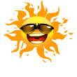 Sunshine with shades animated emoji