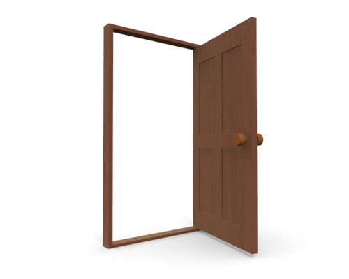 Open door clip art