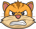 Angry cat face emoji