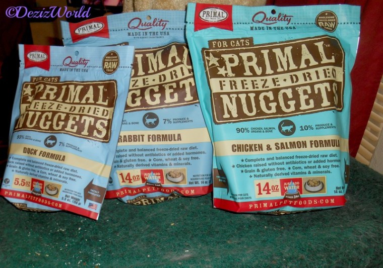 Gift of Primal Freeze Dried Chicken, Rabbit and Duck sent by Vonda