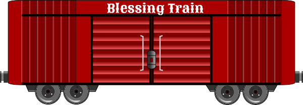 Blessing Train red box car clip art