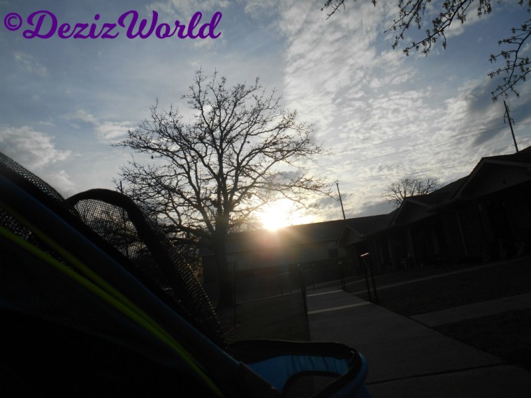 Sun Set from the stroller