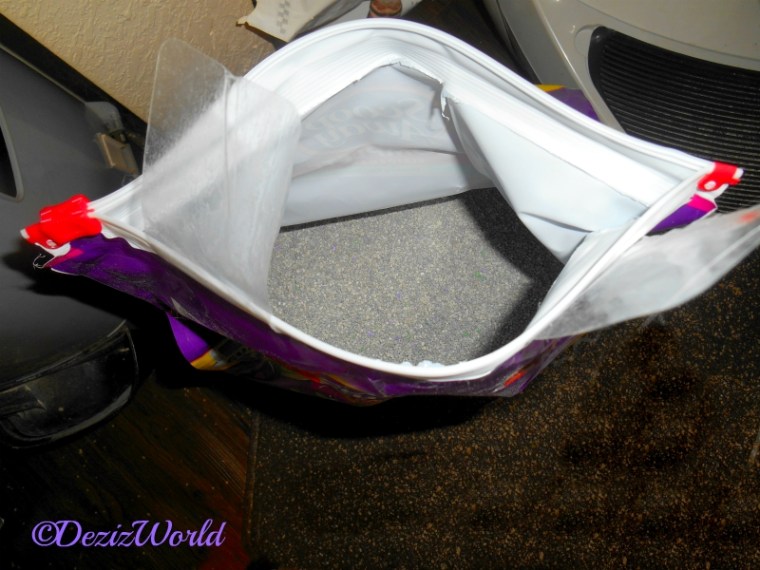 Open Bag of Scoop Away Complete Cat Litter