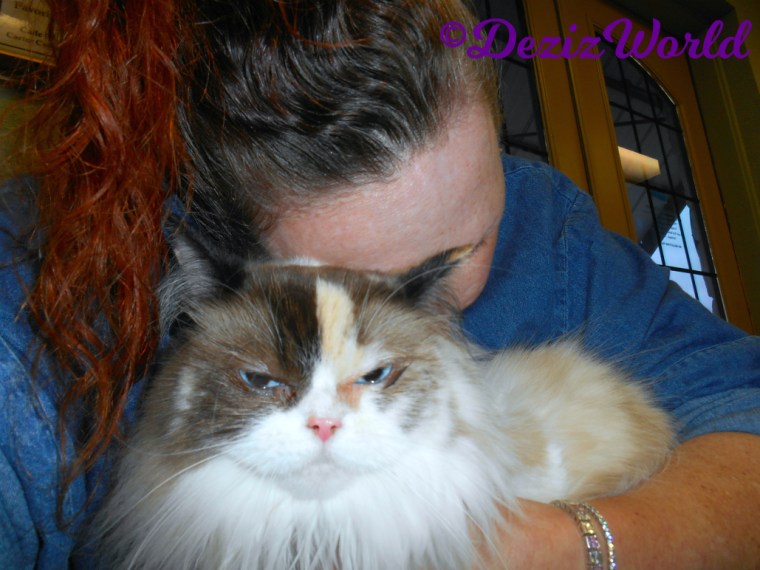 Raena and mommy A at the vet