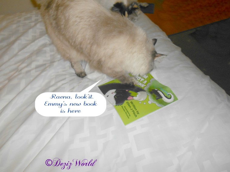 Dezi and Raena chek out the new book I'm Not A Skunk