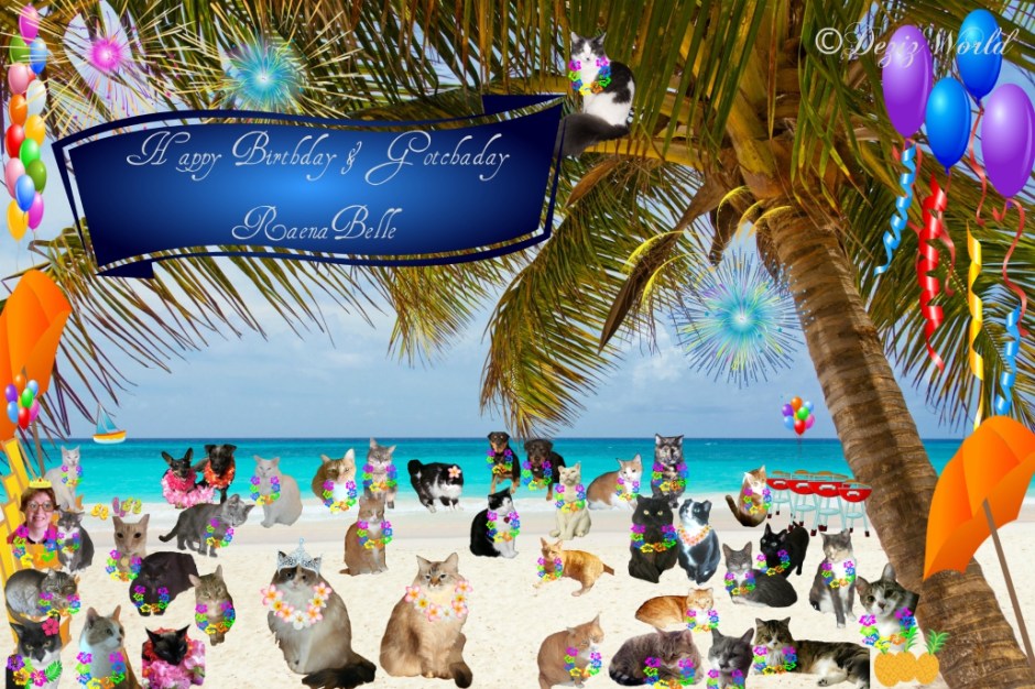 Dezi and Raena with friends on beach