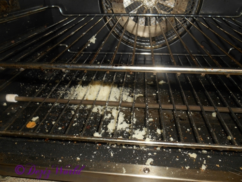 exploded potato in the oven
