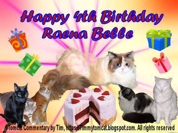 Raena birthday card from Timmy and family